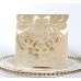 Holiday Greeting Card Glitter Pocket Invitation Golden Invitation Laser Cut